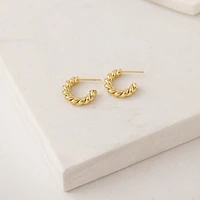 Dawson Twist Hoop Earrings