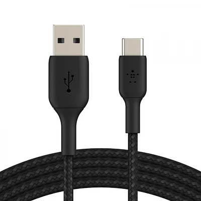 Cabo USB-A para USB-C Belkin BOOST CHARGE Braided 2 m Preto