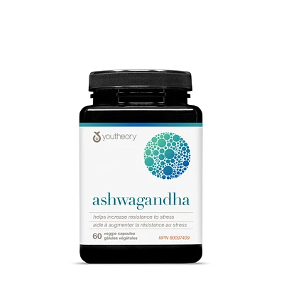 youtheory ® Ashwagandha - 60 Veggie Capsules (30 Servings)