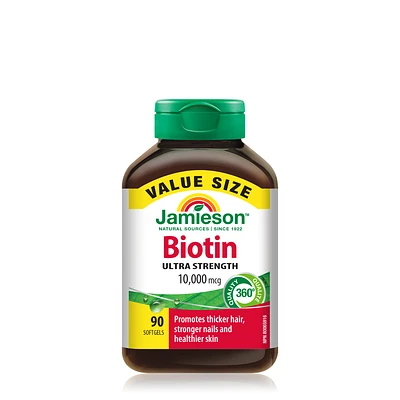 Jamieson™ Biotin 10,000 mcg - 90 Softgels