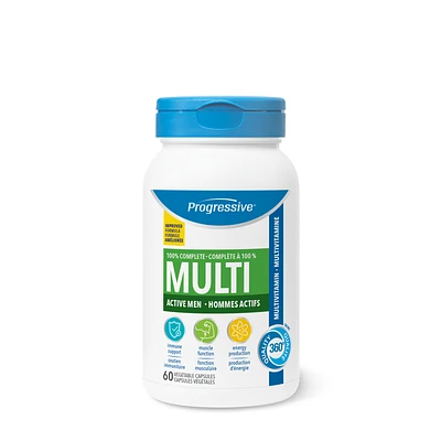 Progressive Nutritional Therapies® Active Mens 100% Complete Multi