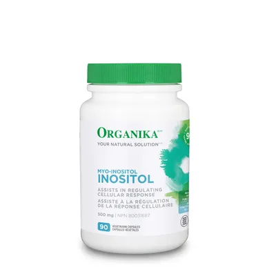 Organika® Inositol 500mg - 90 Vegetarian Capsules