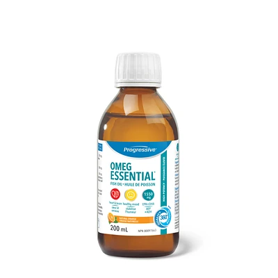 Progressive Nutritional Therapies® Omeg Essential Fish Oil - Natural Orange - 200mL