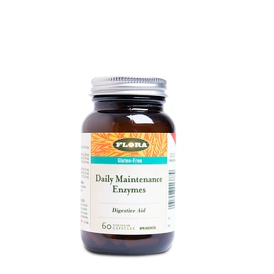 Flora Daily Digestive Maintenance Enzymes - 60 Capsules