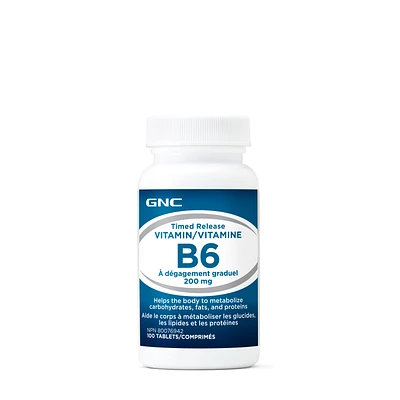 GNC Vitamine B6 à dégagement graduel 200 mg