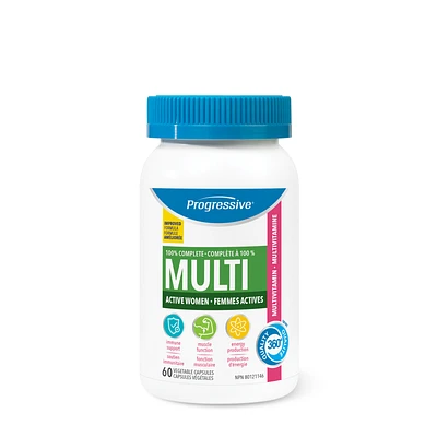 Progressive Nutritional Therapies® Active Womens 100% Complete Multi