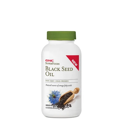 GNC SuperFoods Black Seed Oil 500 Mg - 90 Softgels (45 Servings) Softgel Capsules