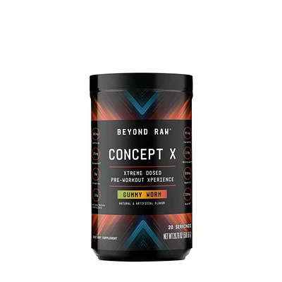 Beyond Raw Concept X Pre-Workout - Gummy Worm (20 Servings)