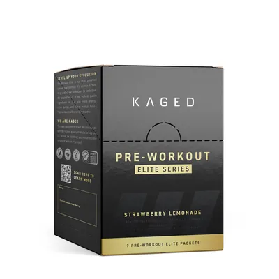 KAGED Pre-Workout Elite Series: Strawberry Lemonade (7 Packets)