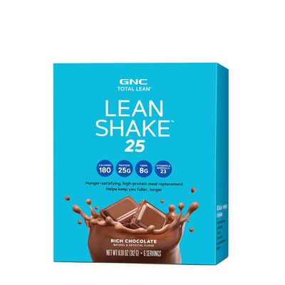 GNC Total Lean Lean Shake 25 Packets - Rich Chocolate - 6 Packets