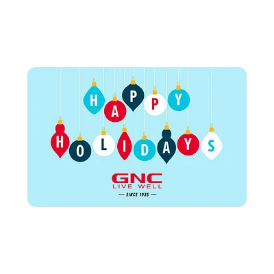 GNC E-Gift Card: Happy Holidays