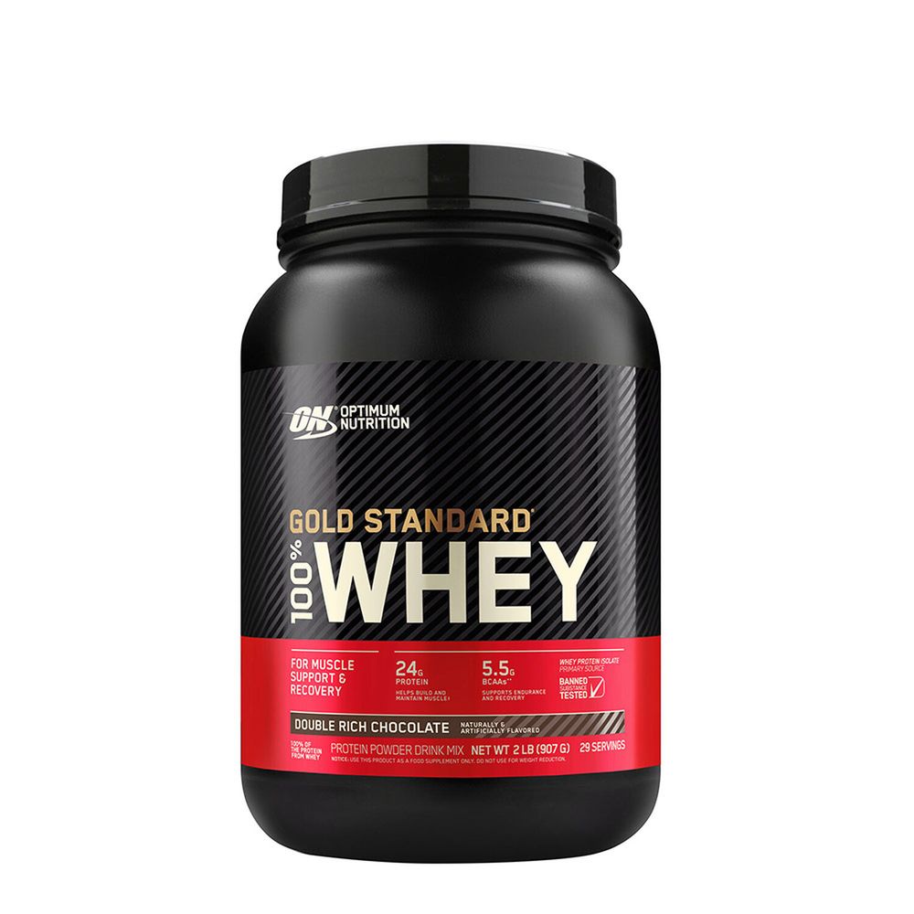 GNC Optimum Nutrition Gold Standard 100% Whey Protein - Double Rich  Chocolate - 29 Servings - 2 lbs.