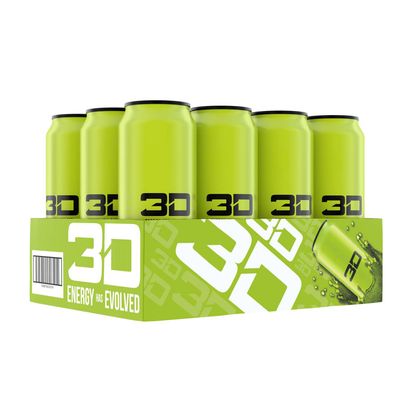 3D Energy Drink - Green - 12 Cans