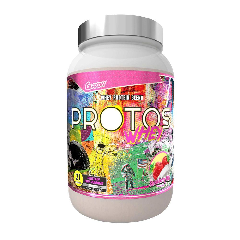 GLAXON Protos Whey Protein Blend - Strawberry Milk - 21 Servings