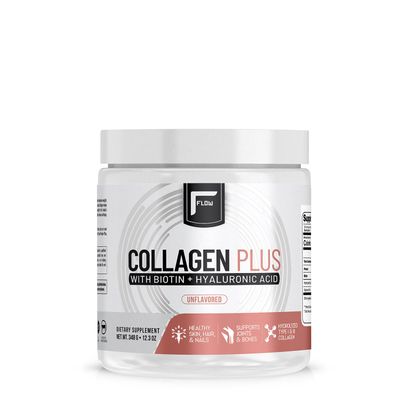 Flow Supplements Collagen Plus + Biotin and Hyaluronic Acid - Unflavored - 29 Oz.