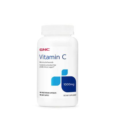 GNC Vitamin C 1000 Mg Healthy - 180 Vegetarian Capsules