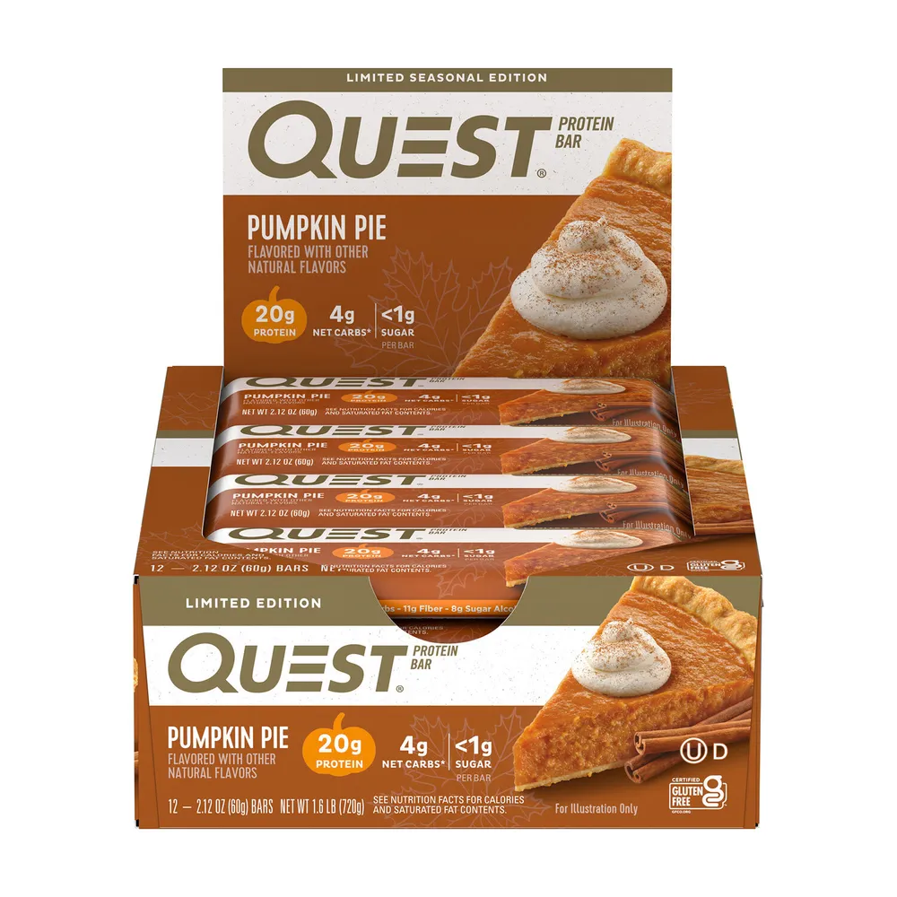 Quest Protein Bar - Pumpkin Pie (12 Bars)