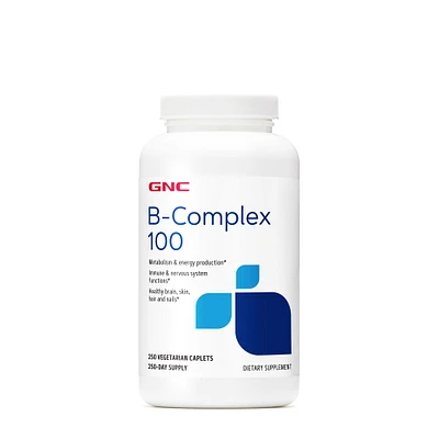 GNC B-Complex 100 Healthy - 250 Caplets (250 Servings)