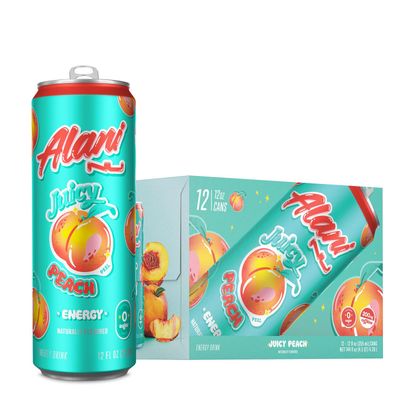 Alani Nu Energy Drink - Juicy Peach - 12 Cans