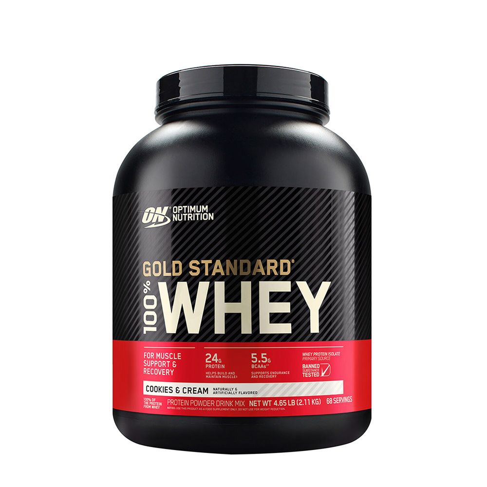 Optimum Nutrition Gold Standard 100% Whey Protein - Cookies and Cream (68 Servings) - 5 lbs.