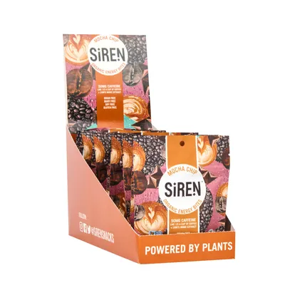 Siren Snacks Organic Energy Bites - Mocha Chip (10 Bags) - 10 Pack