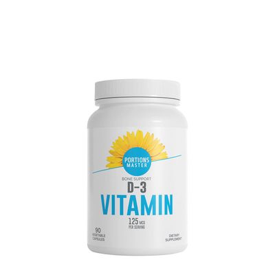 Portions Master Vitamin D-3 - 90 Tablets - 90 Capsules