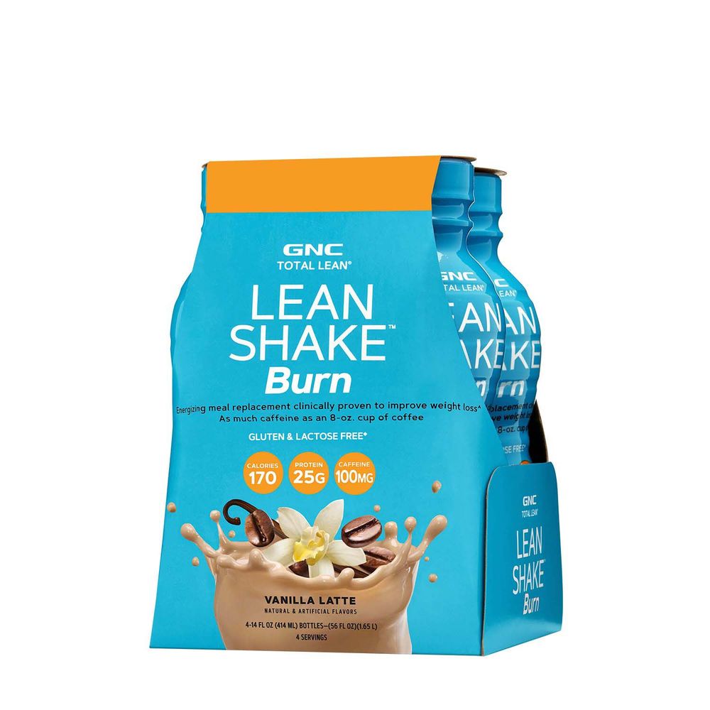 GNC Total Lean Lean Shake 25 - Vanilla Latte - 12 Bottles