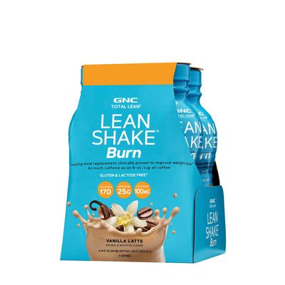 GNC Total Lean Lean Shake 25 - Vanilla Latte - 14Oz. (4 Bottles)