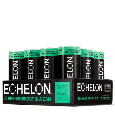 Echelon Pre-Workout Energy Drink - Watermelon Chili - 12 Cans