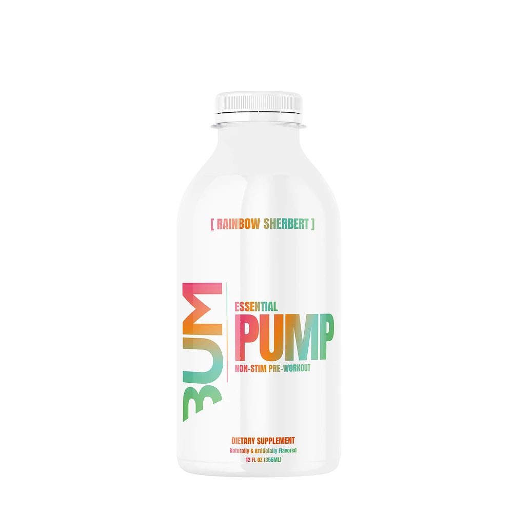 Raw Nutrition Pump Non-Stim Preworkout Rtd - Rainbow Sherbert - 12 Oz. (12 Bottles)