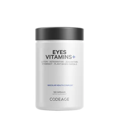 Codeage Eyes Daily Vegan Multivitamins + Zinc & Lutein - 120 Capsules (60 Servings)