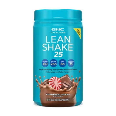 GNC Total Lean Lean Shake 25 Healthy - Peppermint Mocha (16 Servings)
