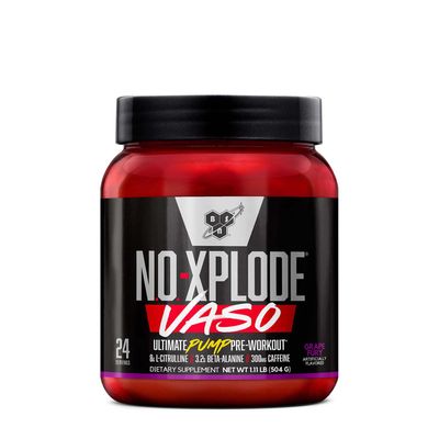 BSN N.o.-Xplode Vaso Pre-Workout - Grape Fury - 1.11 Lb.