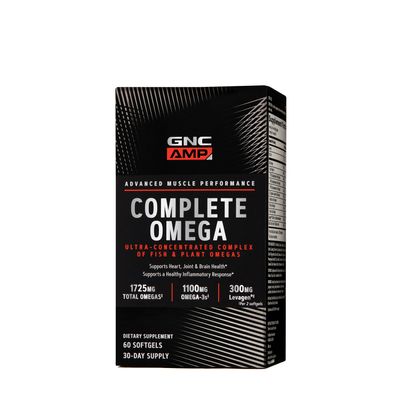 GNC AMP Complete Omega Healthy - 60 Softgels