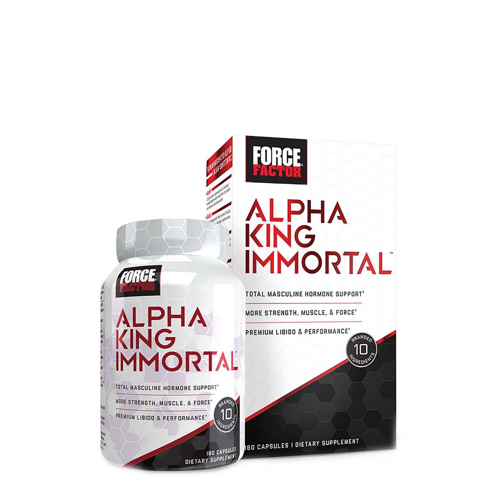 Force Factor Alpha King Immortal - 180 Capsules (30 Servings)