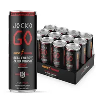 Jocko Fuel Go Energy Drink - Pineapple + Coconut - 12Oz. (12 Cans)