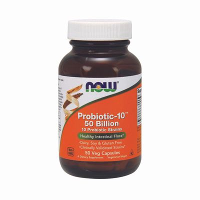 NOW Probiotic-10 50 Billion Cfu - 50 Capsules