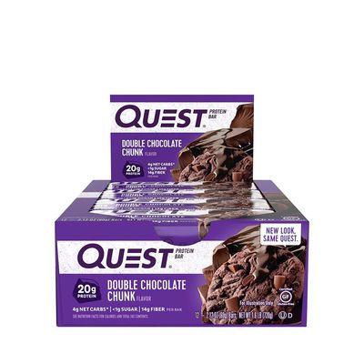 Quest Quest Bar - Double Chocolate Chunk - 12 Bars