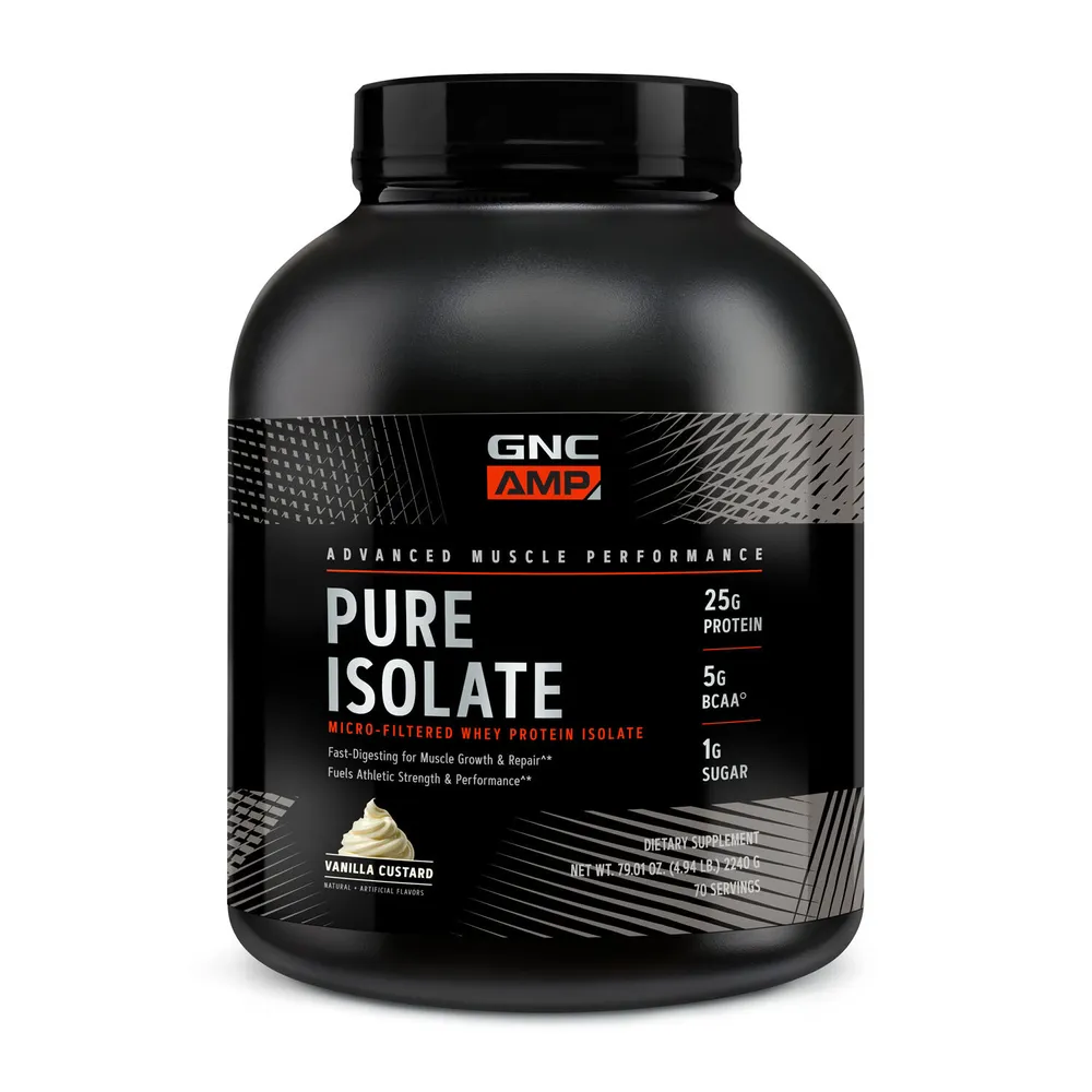 GNC AMP Pure Isolate - Vanilla Custard (70 Servings)