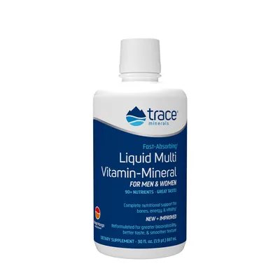 Trace Minerals Liquid Multi Vitamin-Mineral - Orange Mango - 32 Fl.oz. (30 Servings)