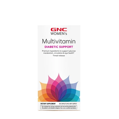 GNC Women's Multivitamin Diabetic Support Healthy - 90 Caplets (45 Servings)