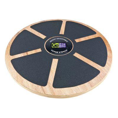 GoFit Round Adjustable Wobble Board with Training Manual - Equipment