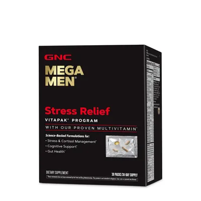 GNC Mega Men Stress Relief Vitapak Program - 30 Packs