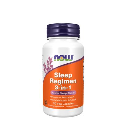 NOW Sleep Regimen 3-In-1 - 90 Vegetarian Capsules