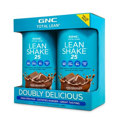 GNC Total Lean Lean Shake 25 - Rich Chocolate - Twin Pack