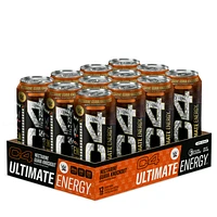 Cellucor C4 Ultimate Energy Drink - Nectarine Guava Knockout - 16.oz (12 Cans) - Zero Sugar