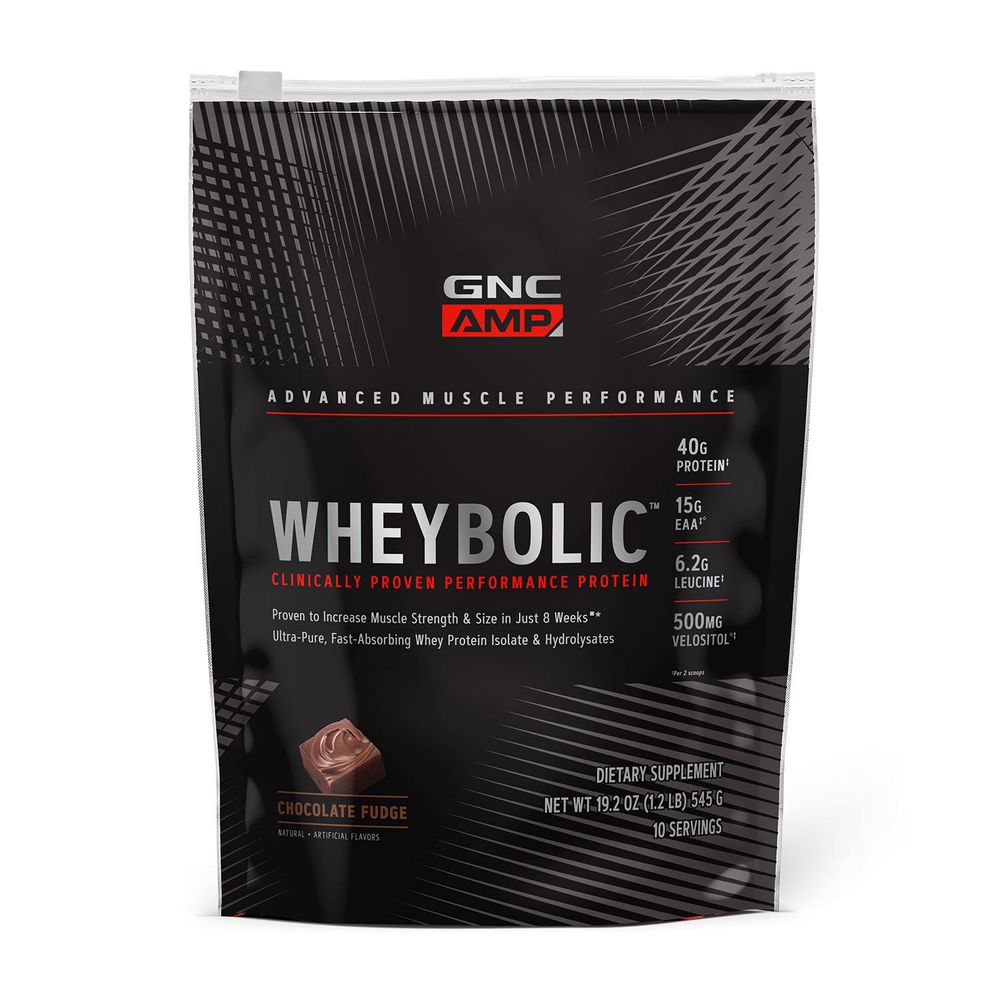 GNC AMP Whey Proteinbolic Healthy - Chocolate Fudge (10 Servings)