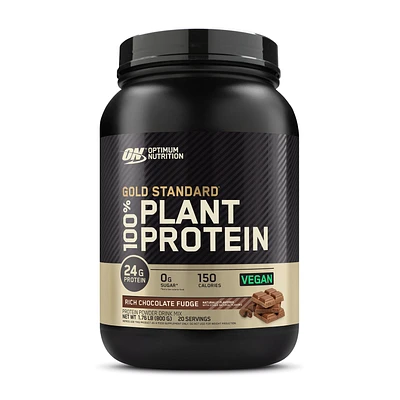 Optimum Nutrition 100% Plant Protein - Rich Chocolate Fudge (20 Servings)