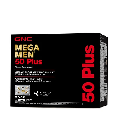 GNC Mega Men 50 Plus Vitapak Program (30 Servings) Healthy - 30 Pack