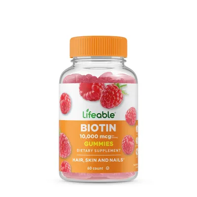 Lifeable Biotin 10000Mcg Vegan - 60 Gummies (30 Servings)